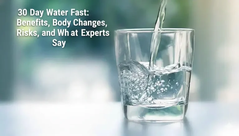 30 Day Water Fast Benefits, Body Changes, Risks, Safety, and What Experts Say