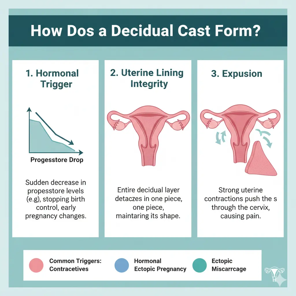 How Does a Decidual Cast Form
