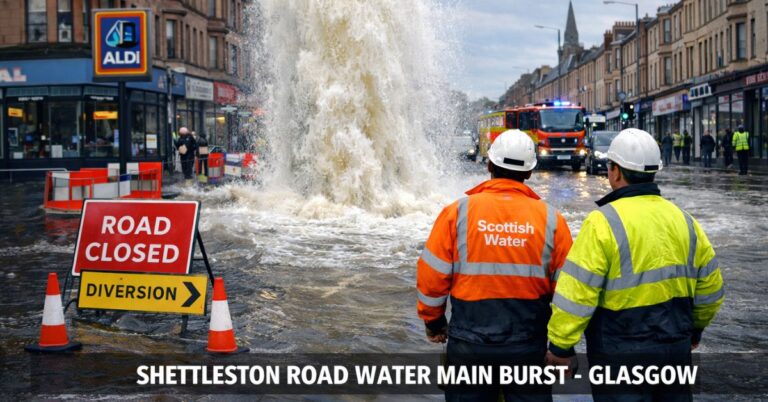 Shettleston Road Water Main Burst at Glasgow Water: Major Facts