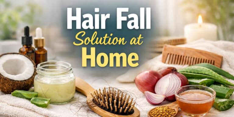 Hair Fall Solution at Home: Simple & Effective Ways