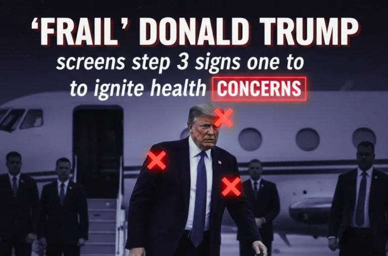 ‘Frail’ Donald Trump screens step 3 signs one to ignite health concerns