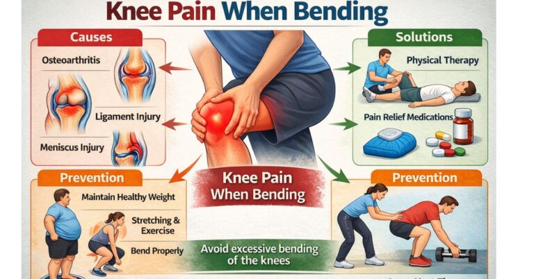  Pains in the knee on bending: causes, solutions and prevention of bending.